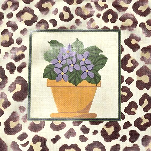 African Violet Pillow
