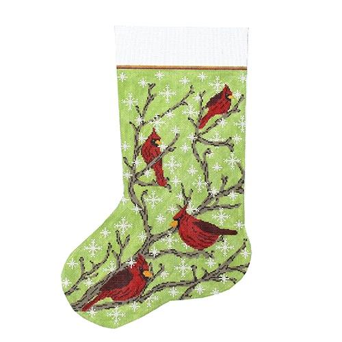 Cardinals on Branches Stocking