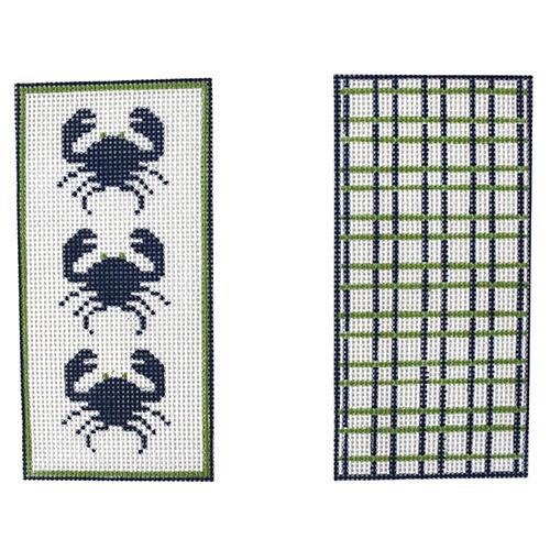 Blue Crabs Double Eyeglass Case