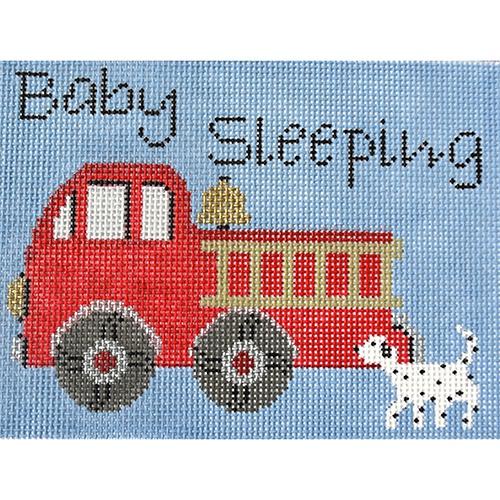 Fire Engine Baby Sleeping Sign