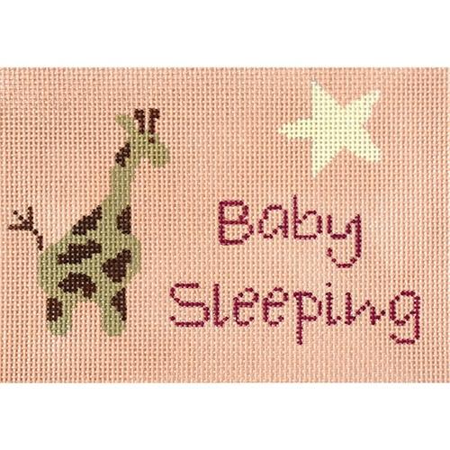 Giraffe Baby Sleeping - Pink
