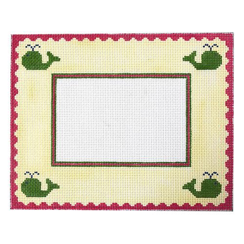 Whale Frame - Yellow & Pink