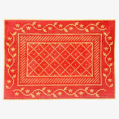 Napoleon's Bee Needle Case - Coral and Butter
