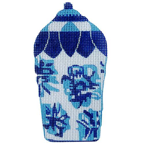 Ginger Jar - Blue Floral