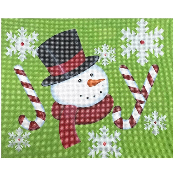 Joy Snowman Candy Cane