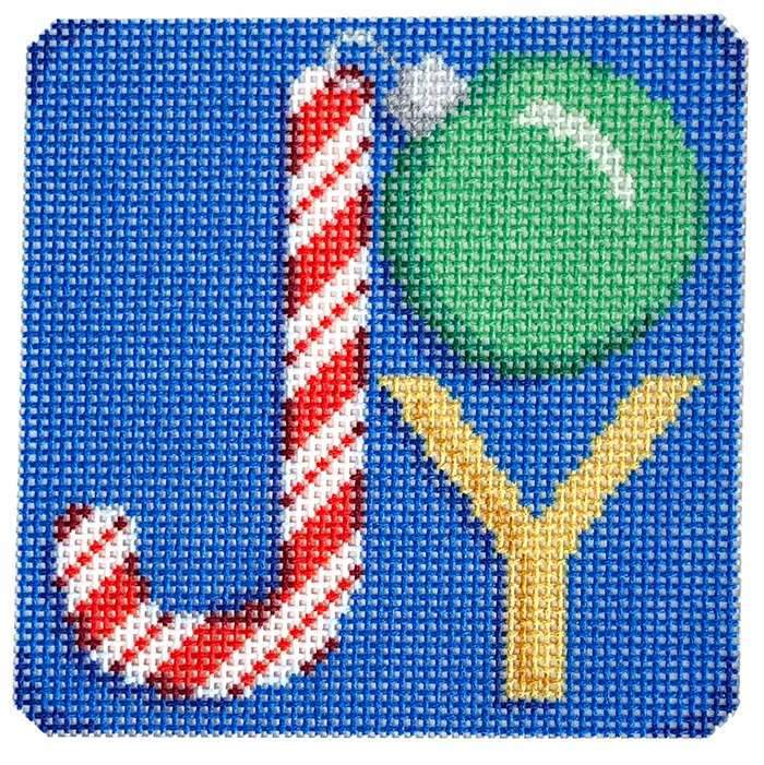"Joy" Square with Stitch Guide - Image 3