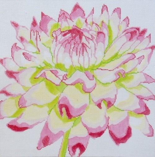 Simple Flowers 14" Pink & Green Mum