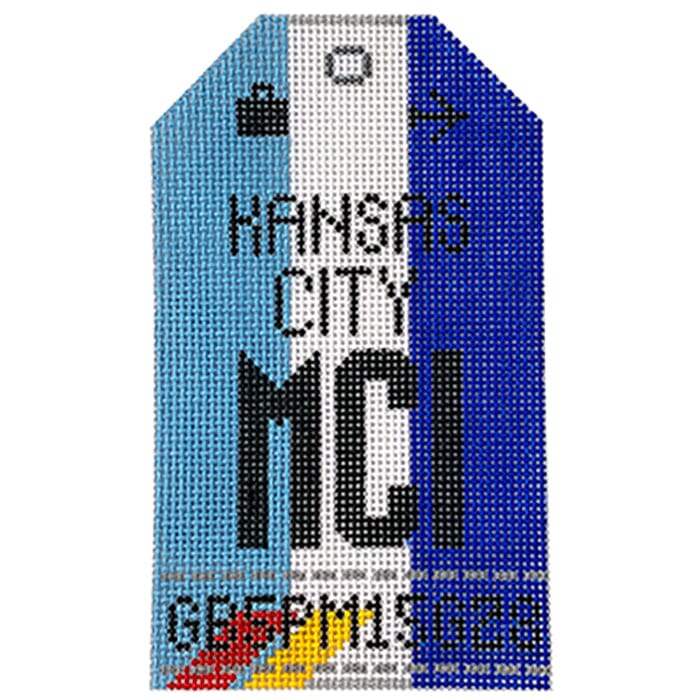 Kansas City MCI Retro Travel Tag