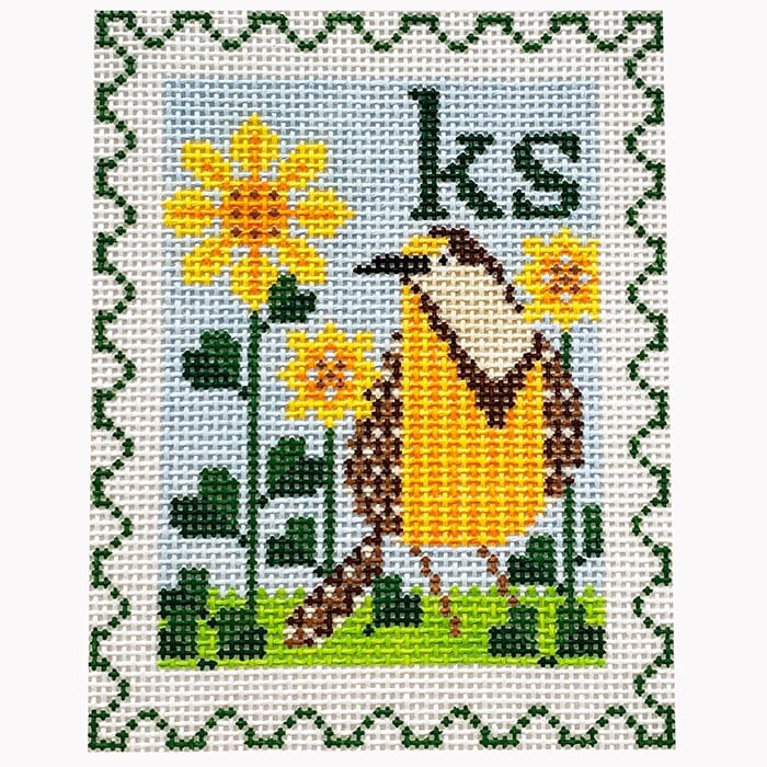 Kansas State Bird & Flower Stamp