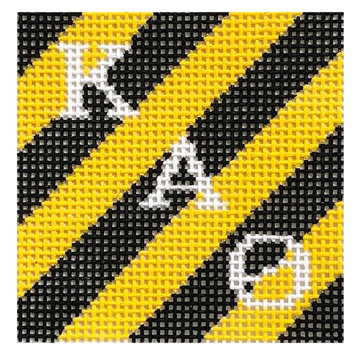 Kappa Alpha Theta 2" Stripe Square