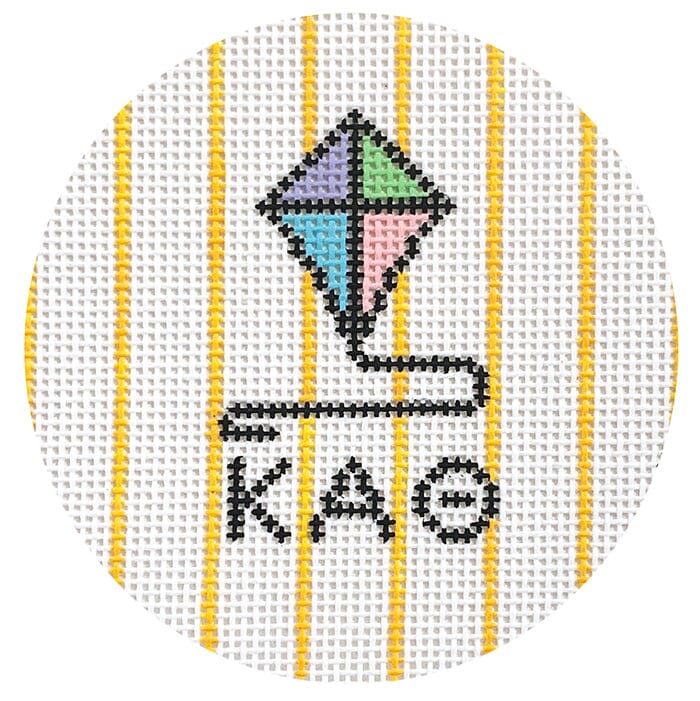 Kappa Alpha Theta 3" Round with Kite