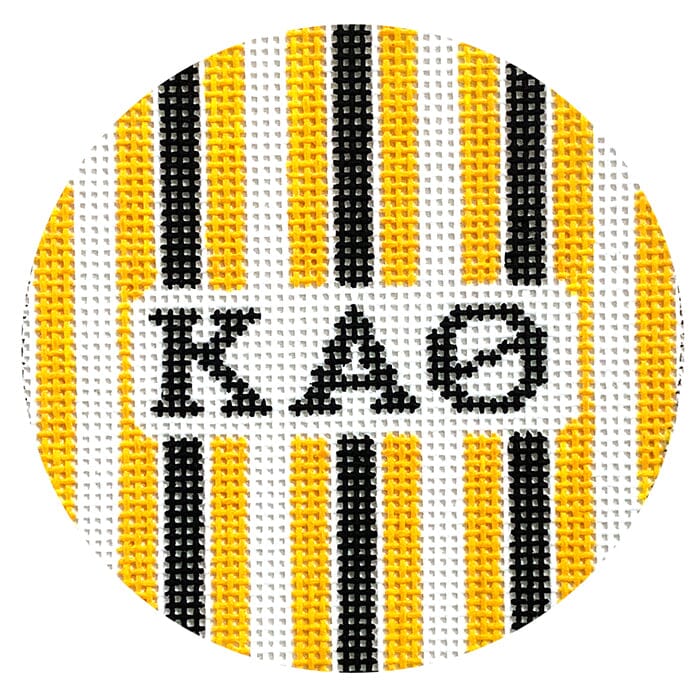 Kappa Alpha Theta 3" Round with Stripes