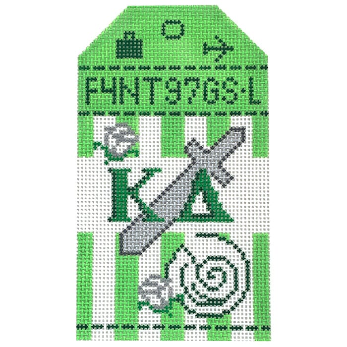 Kappa Delta Collegiate Retro Travel Tag