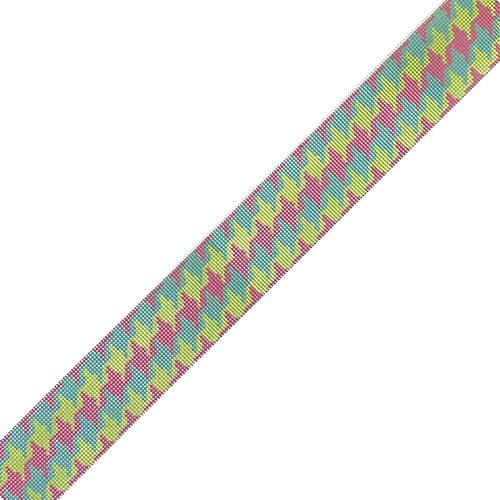 Houndstooth Belt - Lime & Watermelon