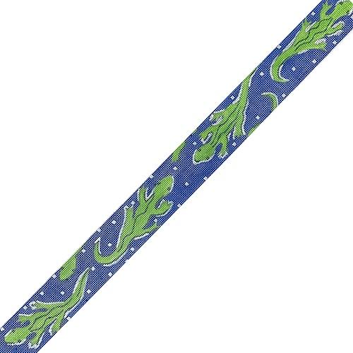 Belt - Lilly-Inspired Alligators - Navy Blue/Green