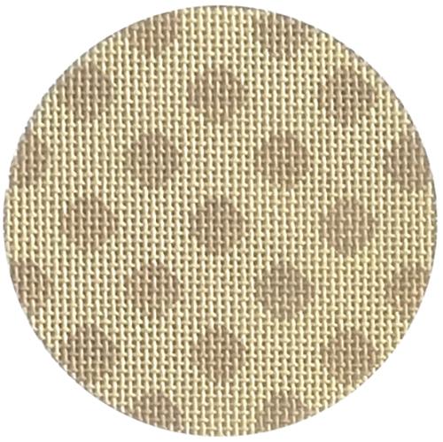 Bright Disk Letter - Cream and Sand Polka Dots