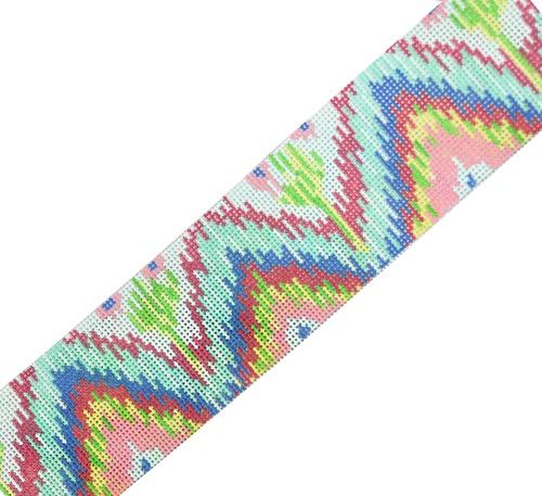 Ikat in Bright Pastels Wide Belt