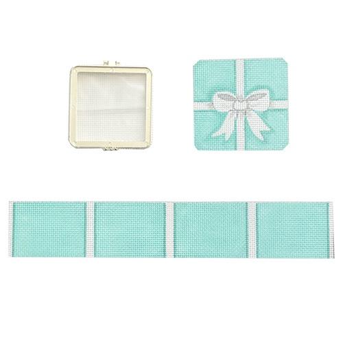 Limoges Box - Small Square Teal