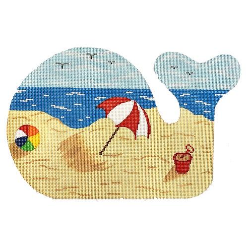 Med. Whale - Beach Scene
