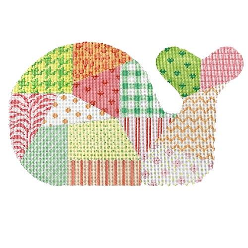 Med. Whale - Patchwork - Sherbet Palette