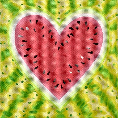 Watermelon Heart Square