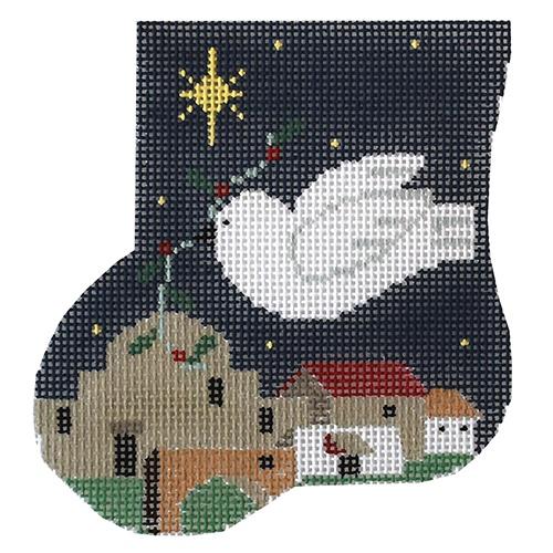 Bethlehem Mini Sock with Dove Insert