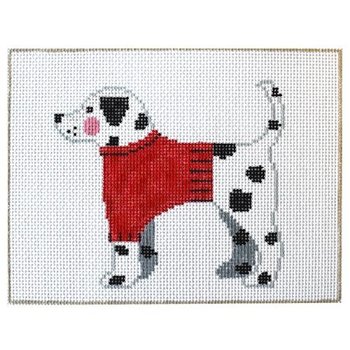 Dalmatian with Woof! Bone