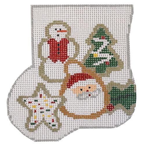 Christmas Cookies Mini Sock with Tree Cookie Insert