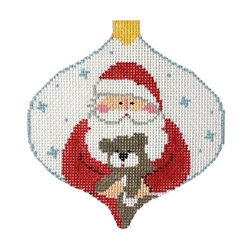 Santa with Teddy Bauble