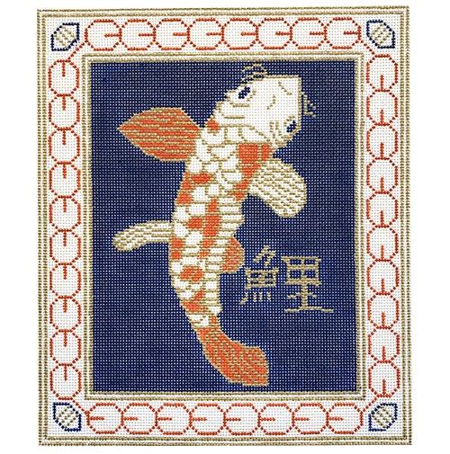 Koi on Blue