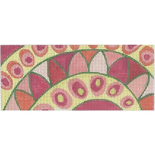 Lee's Jewelry Box/Wallet Insert - Pucci Inspired Waves and Dots - Pinks, Coral, Greens