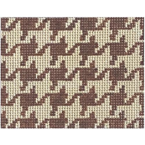 Planet Earth Credit Card Case Insert - Houndstooth Brown and Tan