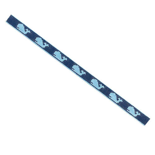 Sunglasses Strap - Light Blue Whales on Navy