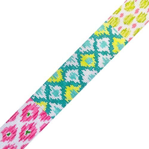 Bright Ikat Patchwork Patterns - Pinks, Greens, Turquoise