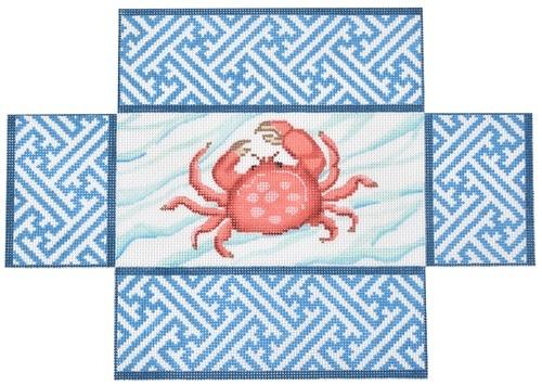 Crab with Chinoisserie Border Brick Cover