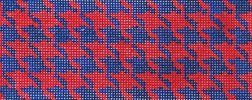 Houndstooth - Red & Navy