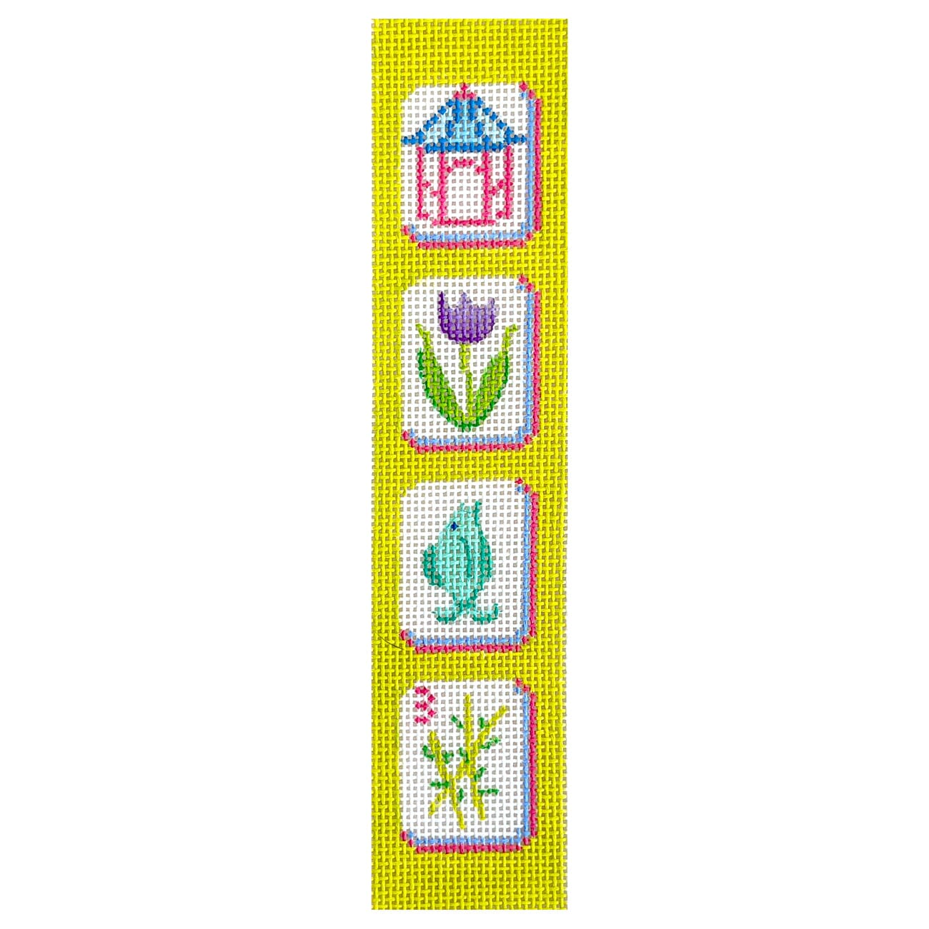 Key Fob - Mahjong Tiles - Chinoiserie Theme