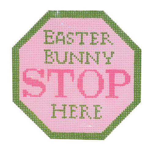 Easter Bunny Stop Here Ornament