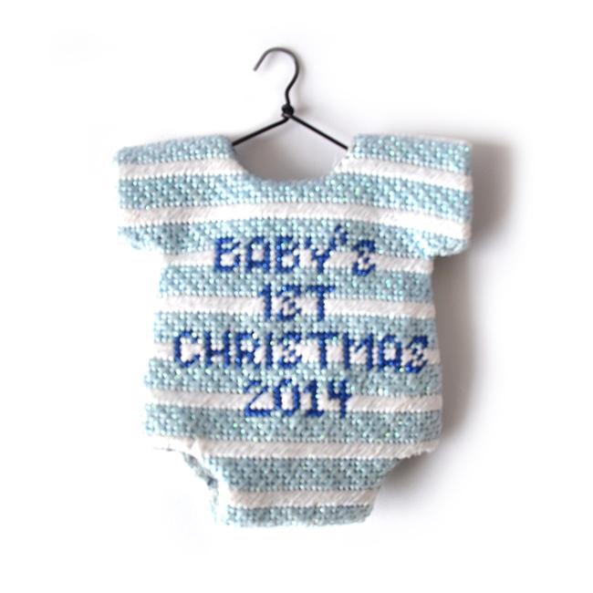 Onesie Baby Blue Ornament - Image 2
