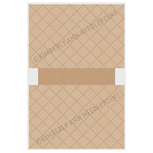 Quilted Bag - Tan with Mirror Letter Guide