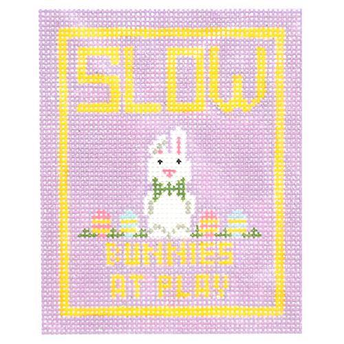 Slow Bunnies at Play Ornament