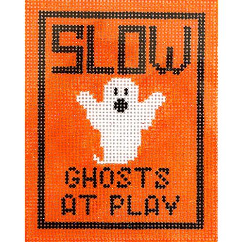 Slow Ghosts at Play Ornament