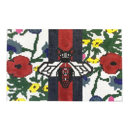 Kimberly's Garden Floral Clutch with Bee