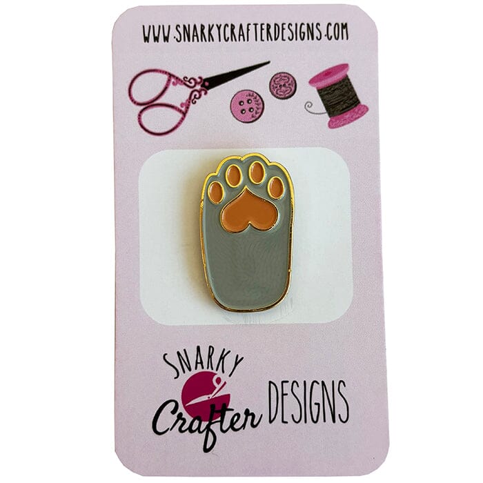 Heart Paw Pad GRAY Needleminder
