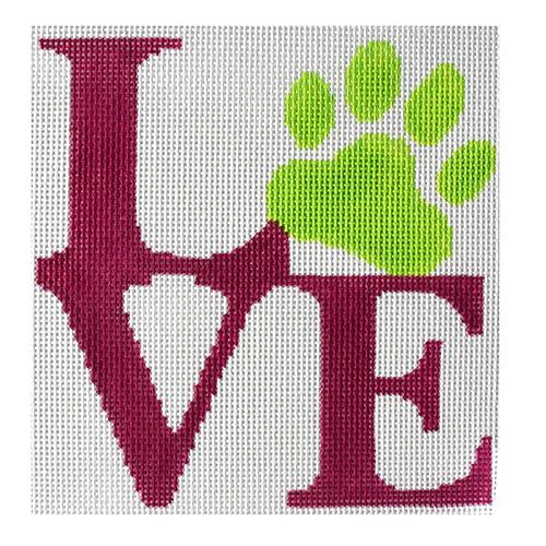 Love Paw - Pink and Green on 18