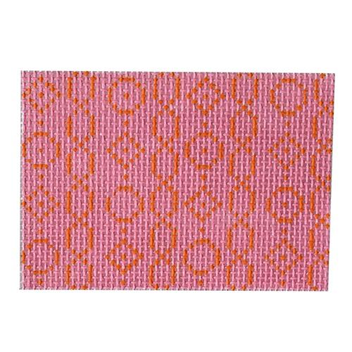 Wallet Insert--Geometric Chain on Pink