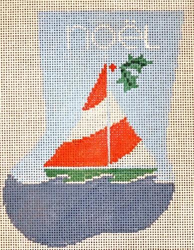 Sailboat Mini Sock