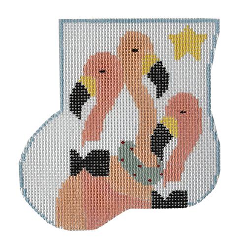 Three Flamingoes Mini-Sock