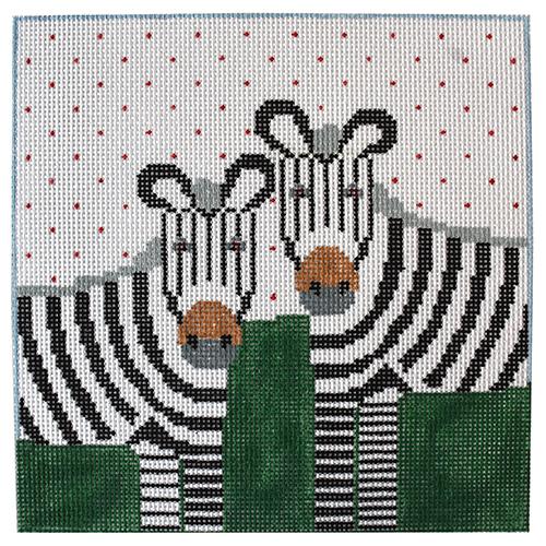 Two Zebras Pillow