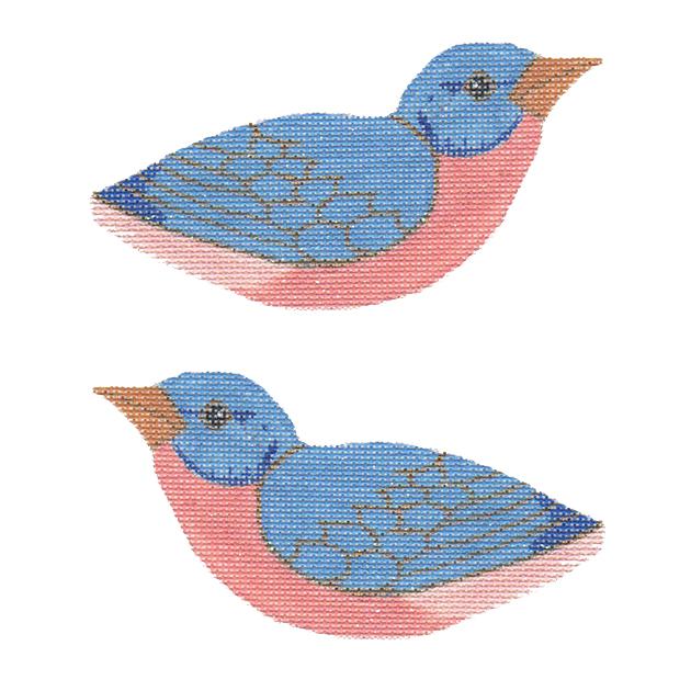 Eastern Blue Bird Double Sided Clip-On